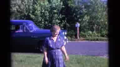Camden New Jersey USA (1961): Shots Of People And A Dog By The Road And Outside Of