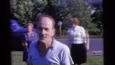 Camden New Jersey USA (1961): After Automobile Trip The Visitors Arrived And Were