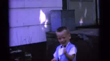 Camden New Jersey USA (1961): Two Young Boys In Bow Ties Standing Outside House