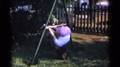 Camden New Jersey USA (1961): A Person Try To Gymnastic But It Very Difficult To