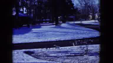 Madison Wisconsin USA (1960): Video Of A Snow Day In A Neighborhood Looking Down A