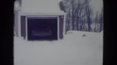 Madison Wisconsin USA (1960): A View Of Houses Surrounded By A Lots Of Snow