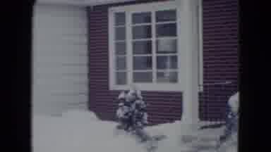 Madison Wisconsin USA (1960): Video Of Building Architecture While It's Snowing