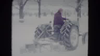 Madison Wisconsin USA (1960): A Man Plowing The Winter Roads For Safety During The
