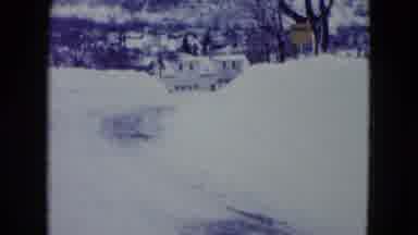 Madison Wisconsin USA (1960): Town And Neighborhoods Surrounded By Snow