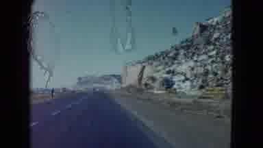 Nevada USA (1960): Driving Through The Mountains Viewing Rock Formation