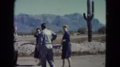 Nevada USA (1960): Men And Women Visit The Old West Style Place Together Then