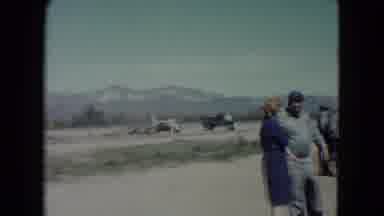 Nevada USA (1960): People Talk And The Camera Pans To Show A Beautiful Mountain