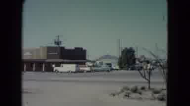 Nevada USA (1960): Video Of Cars And A Building Then Video Of The Mountains