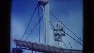 Nevada USA (1960): Industrial Factory With Two Towers Processing Center Under Blue