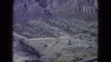 Nevada USA (1960): Observing A Roadway And A Span Bridge From A Distant Vantage