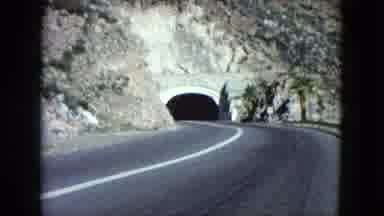 Nevada USA (1960): Going Through A Tunnel In The Bottom Of A Mountain