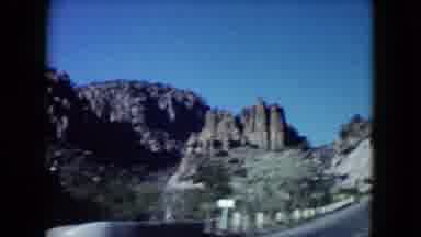 Nevada USA (1960): Car Drove Down The Road And We Take In The Lovely Scenery Of