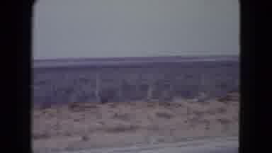 Nevada USA (1960): The View Of A Dry Desert On The Side Of The Lonely Road In The
