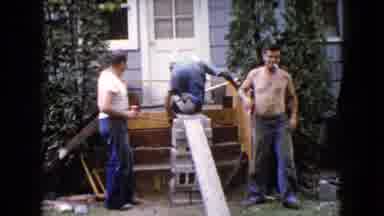 Wauconda Illinois USA (1960): The Persons Are Doing The Wooden Work Very Sincerely