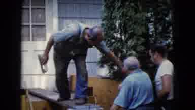 Wauconda Illinois USA (1960): Men Working On A Home