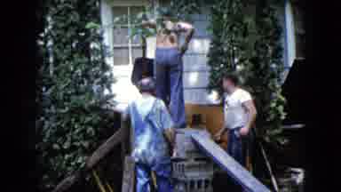 Wauconda Illinois USA (1960): They All Three Members Are Work With In A House