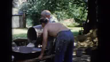Wauconda Illinois USA (1960): The People Were Working Near The House