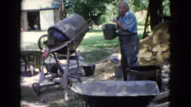 Wauconda Illinois USA (1960): Making Concrete