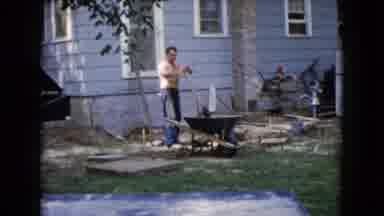 Wauconda Illinois USA (1960): The Person Is Doing Cooking In The Outside Of The