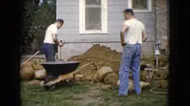 Wauconda Illinois USA (1960): Man Wearing White Shirt Drinks From Brown Bottle On
