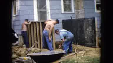 Wauconda Illinois USA (1960): The Construction Crew Working Hardly In Hazardous