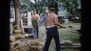 Wauconda Illinois USA (1960): The Persons Are Doing Something Work In The Garden