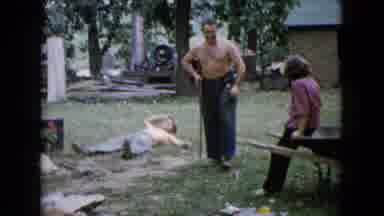 Wauconda Illinois USA (1960): Many Of The Persons Are Doing Working In The Garden