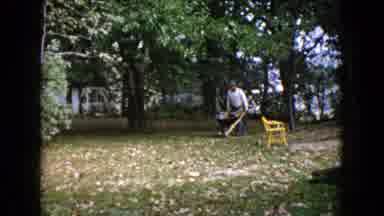 Wauconda Illinois USA (1960): A Workman Pushing A Wheelbarrow With Concrete Mix