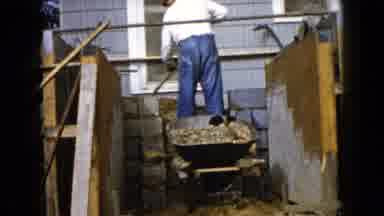 Wauconda Illinois USA (1960): Men Are Building For The House Together While