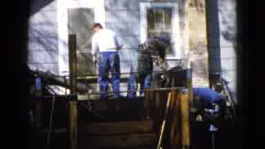 Wauconda Illinois USA (1960): Construction Workers Hard At Work To Fix Up The