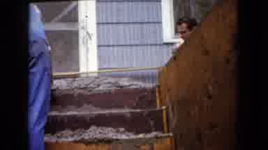 Wauconda Illinois USA (1960): Leveling Concrete Using A Trowel