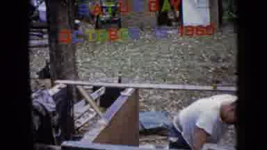 Wauconda Illinois USA (1960): Men In White Shirts Working On The Ground
