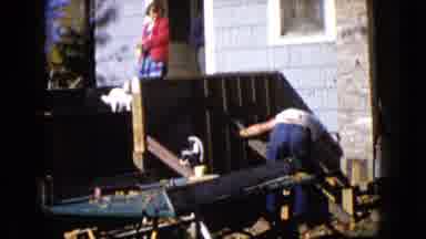 Wauconda Illinois USA (1960): A Worker Hammers To Disassemble A Concrete Cement