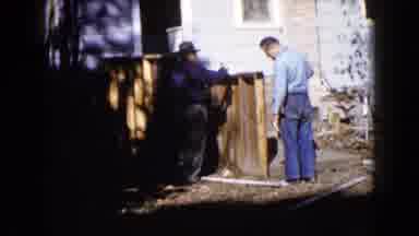 Wauconda Illinois USA (1960): Family Project Working On Family Home Building