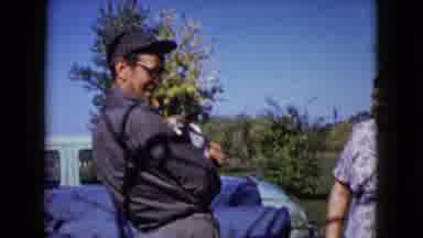Wauconda Illinois USA (1960): A Man And A Woman Cuddling The Same Small Brown And