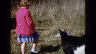 Wauconda Illinois USA (1960): School Girl Ready For A Photo Shoot On Animal