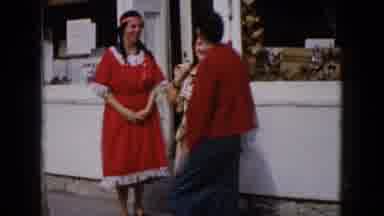 Wauconda Illinois USA (1960): Three Women Standing In Front Of A Businesstwo Of