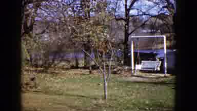 Wauconda Illinois USA (1960): A Park With A Swing In The Spring And In The Winter