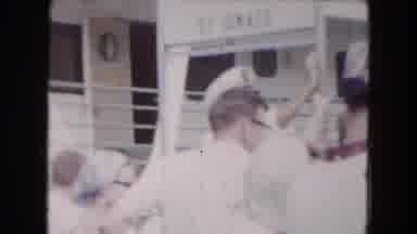 Buffalo New York USA (1961): People On A Boat Celebrating