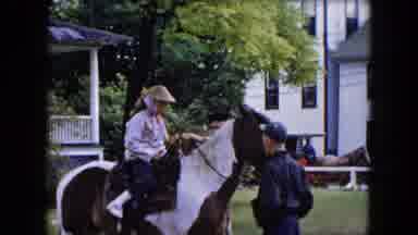 Buffalo New York USA (1961): Small Woman Or Child Sitting On Beautiful Brown And