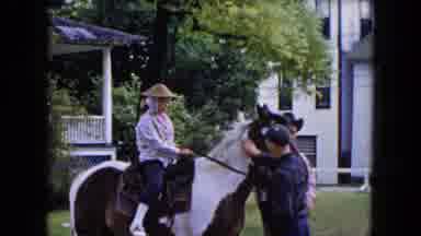 Buffalo New York USA (1961): Girl Seated On A Horse And Getting Ready To Ride
