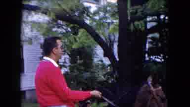 Buffalo New York USA (1961): The Man Was Riding The Horse