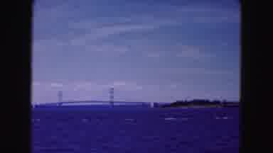 Buffalo New York USA (1961): View Of A Bridge From A Boat
