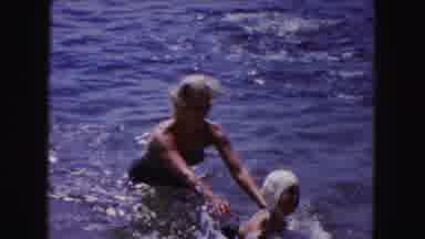 Buffalo New York USA (1961): White People With Protective Cover On Their Heads
