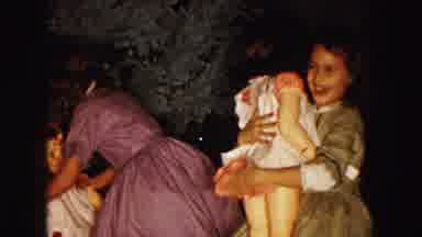 Buffalo New York USA (1961): A Mother And Two Daughters Are Handling With Some