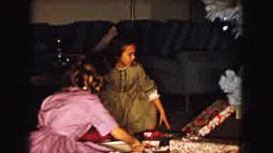 Buffalo New York USA (1961): Young ChildâS First Christmas With Family After
