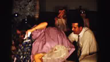 Buffalo New York USA (1961): The Joys Of Christmas Morning Opening Presents With