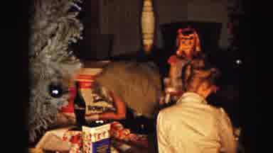 Buffalo New York USA (1961): Family Members Hanging Out Together At Christmas Time