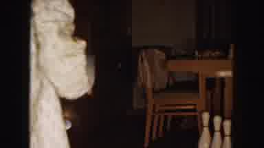 Buffalo New York USA (1961): Little Girl In Pajamas Strikes Bowling Pins With Her